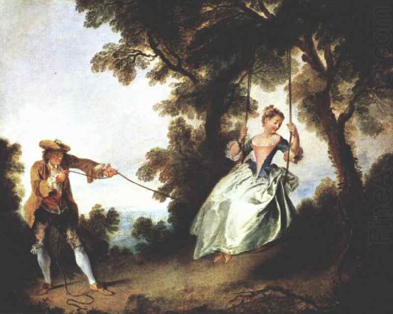 Nicolas Lancret The Swing oil painting picture